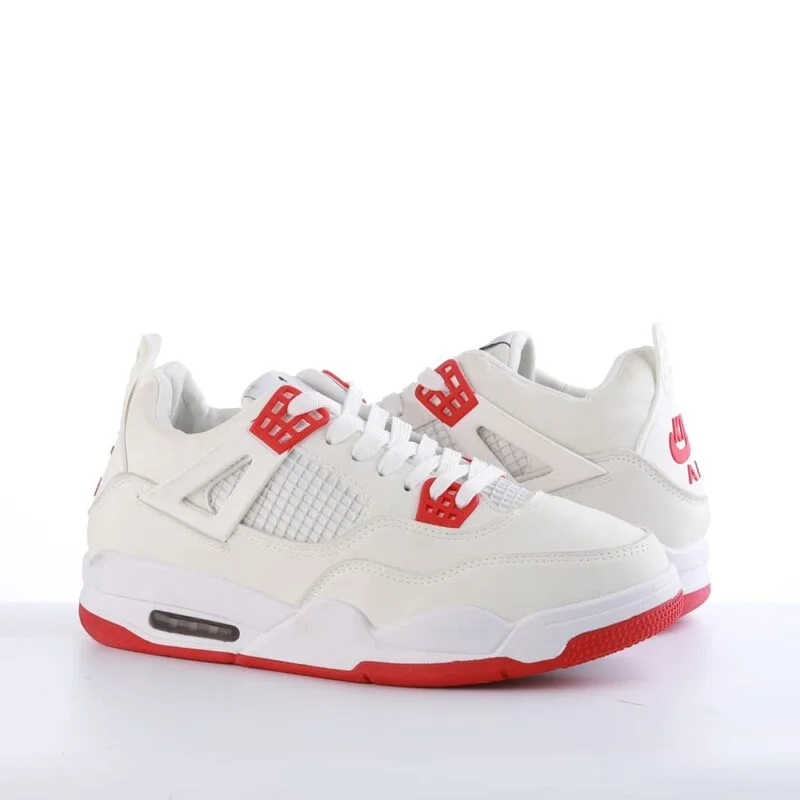 جوردن ابيض*احمر4 : حذاء رياضي عصري بلمسات جريئة