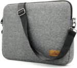 ⁦حافظة لابتوب من الجوخ لمظهر ملكي | متوافقة مع: شنطة تخزين لابتوب لجميع الأجهزة، شنطة واقية محمولة من الجوخ لجهاز نوت بوك والتابلت، للجنسين⁩ - الصورة ⁦3⁩